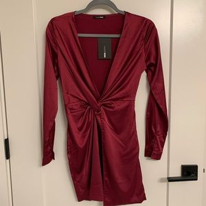 Fashion nova sugar free wrap mini dress sz XS